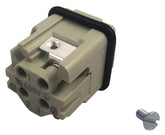 Harting 0920 003 2611 0920 2611 Heavy Duty Connector 3+PE Signal Han A Insert 4 Contacts 3A Plug Screw Pin